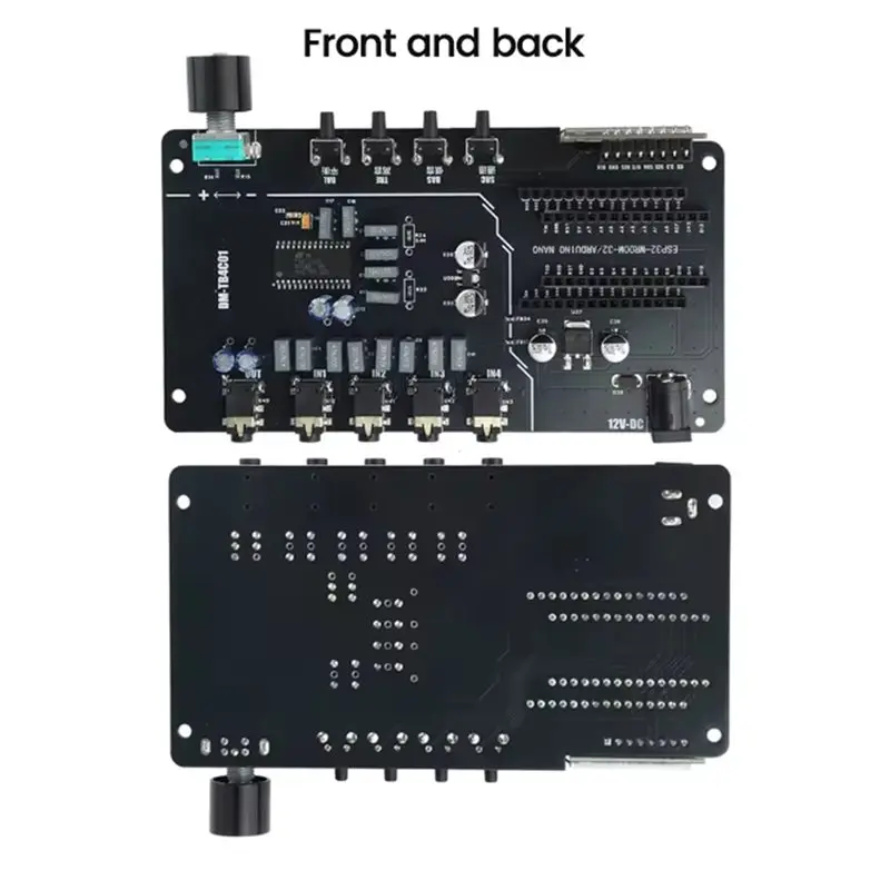 IDUD 1 PCS DC 7-12V TDA7440 Digital Audio Controller 4 Channel Stereo Audio Module With 1.8 Inch ST7735 Display