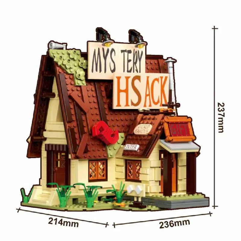 1108PCS MOC Gravityed Falling House Building Blocks Creativo Fattoria Cabina Modello Modulare Kit di Montaggio Giocattoli per I Bambini Regalo Di Natale
