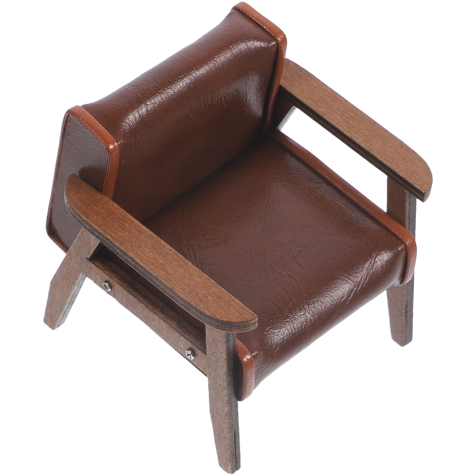 Silla en miniatura, sofá Adorable, pequeño sofá decorativo Vintage sin brazo, sillón de juguete, adorno, muebles para casa al aire libre