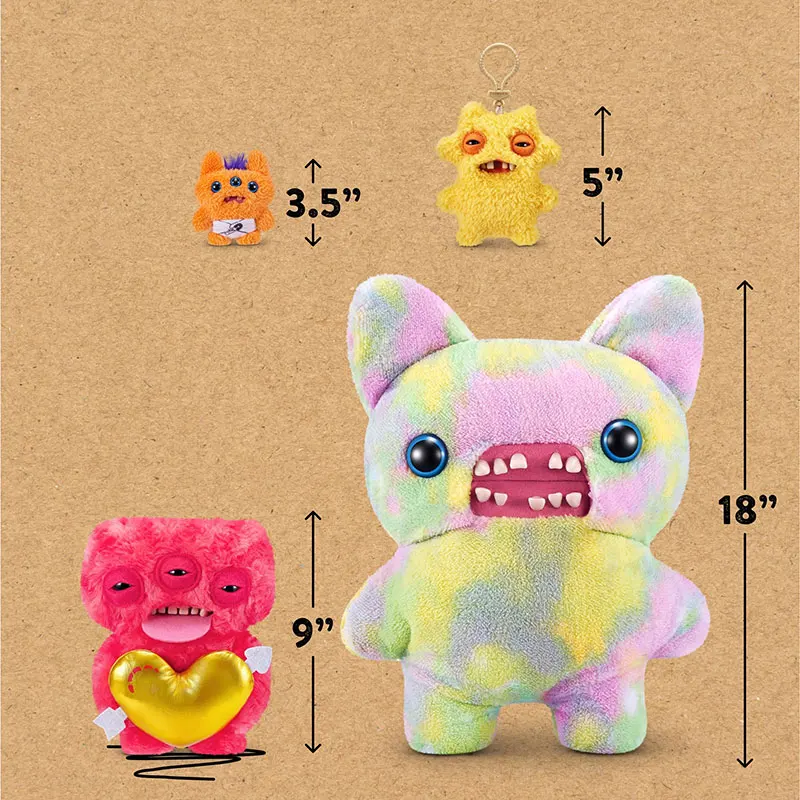 Peluche Fuggler Love Fugg 100% Originale, 9 Pollici, Divertenti Mostri con Denti Stravaganti, Bambola di Peluche da Collezione per Bambini ZURU
