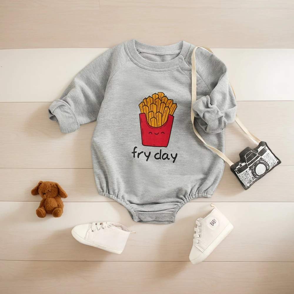 Sanlutoz Baby Boys Girls Long Sleeve Bodysuits Casual Autumn Infants Clothes Casual