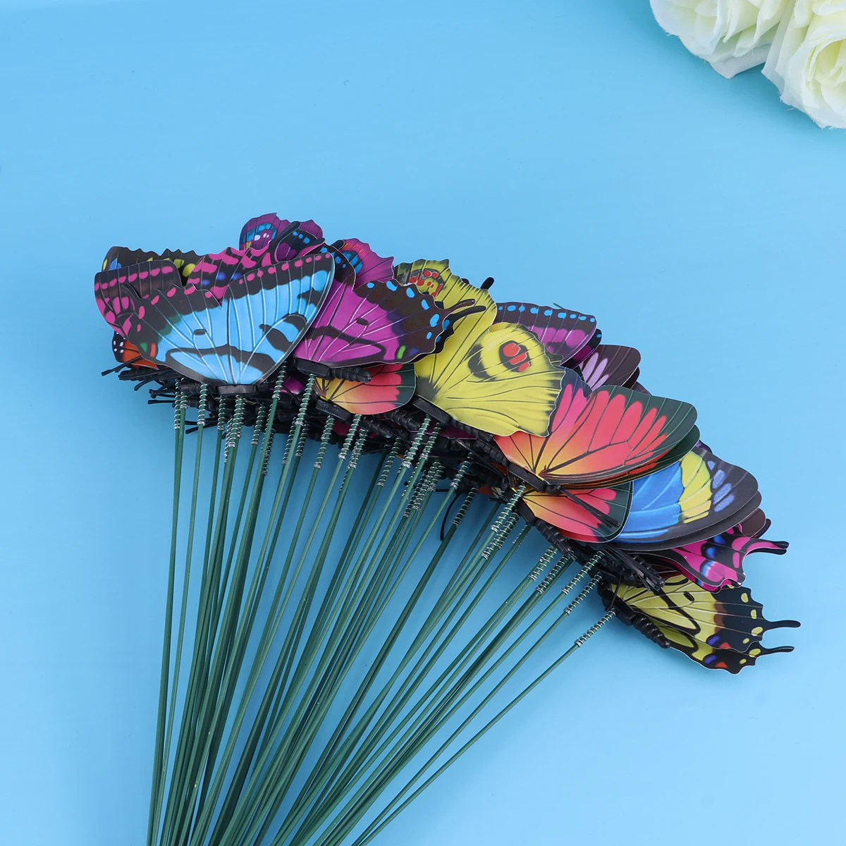 

50Pcs Realistic Simulation Butterfly Artificial Set For Home Garden Yard Decoration With Various Mounting Options
