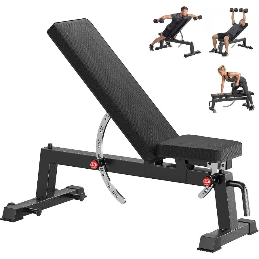 Adjustable Weight Bench, Incline Workout Bench, Home Gym