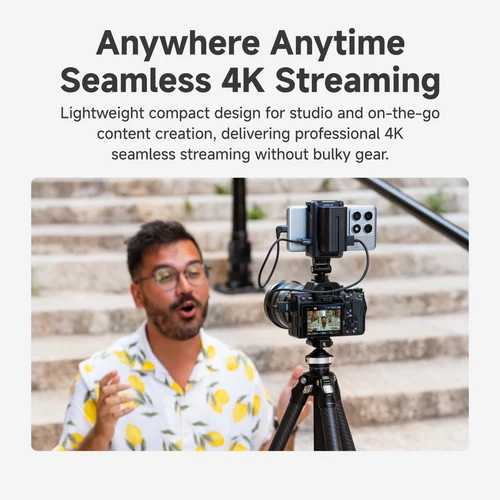 Imagen 2 del producto ACCSOON SeeMo 4k Android 4K 2160P 1080P HDMI Tarjeta de captura de vídeo tipo C NP-F batería para youtube Facebook Twitch transmisión en vivo