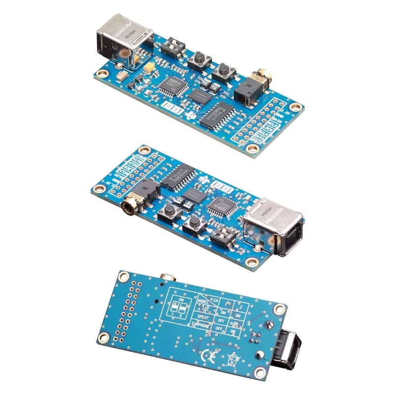 PCM2707C USB إلى I2S واجهة رقمية USB بطاقة الصوت DAC متوافقة مع PCM2706 XMOS الإيطالي