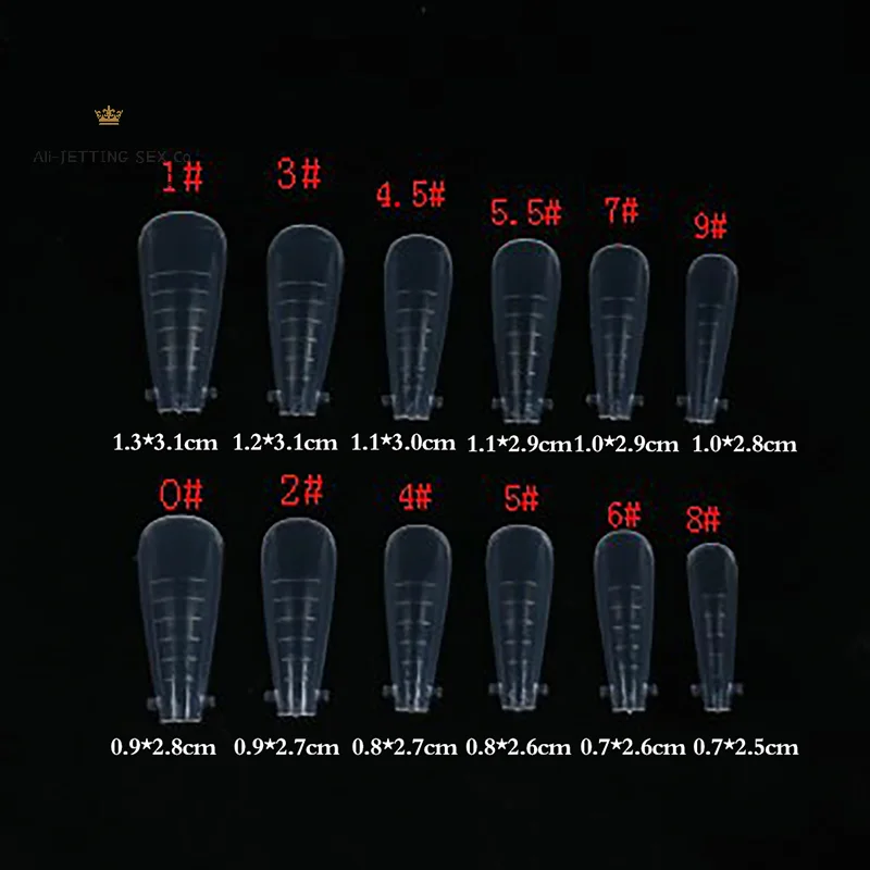 Faux ongles Extension Gel double forme d'ongle cercueil ongles couverture complète 120 pièces