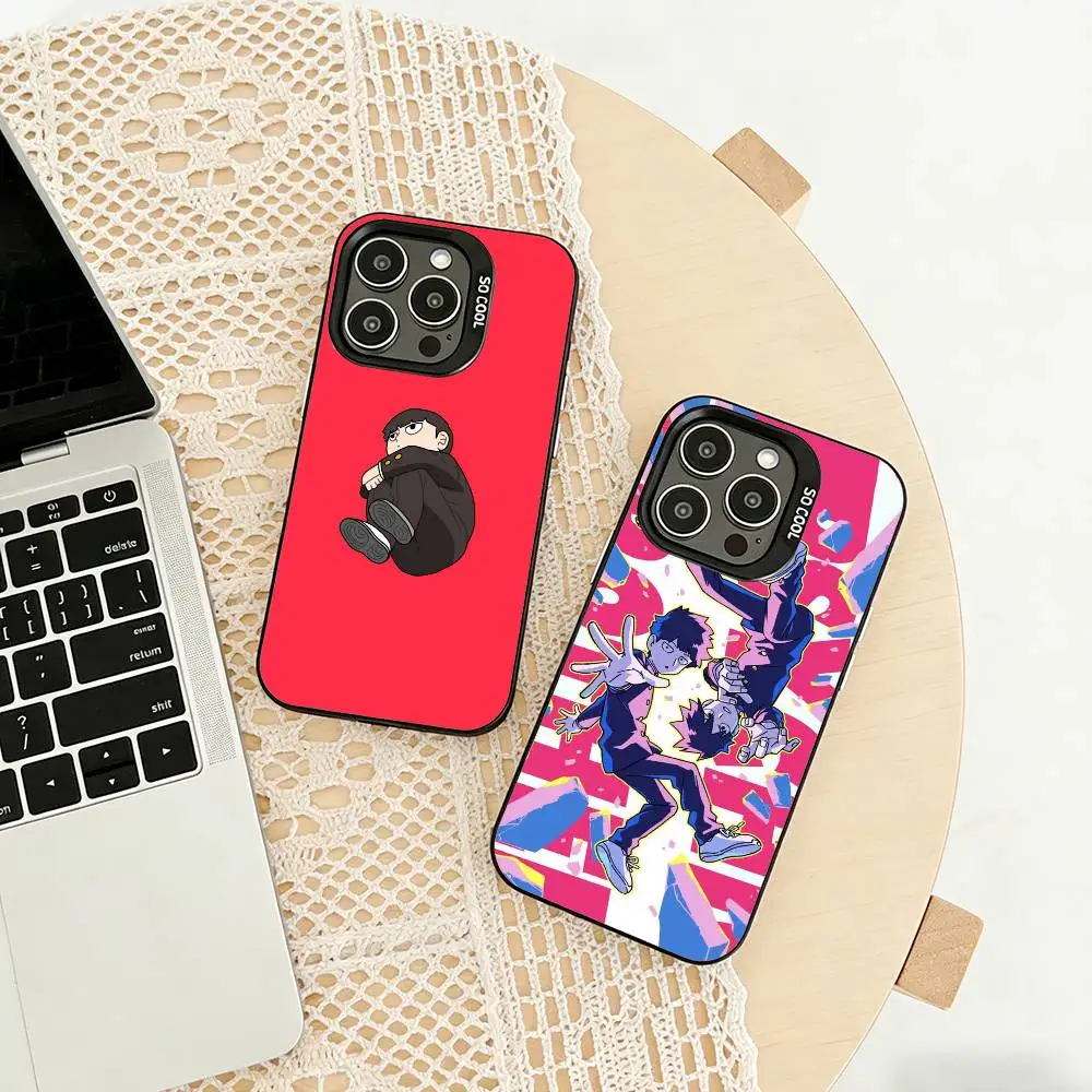 

Shigeo Kageyama -Mob Phone Case For iPhone 17,16,15,14,13,12,11 Plus,Pro Max,XS,Colored silver phone case