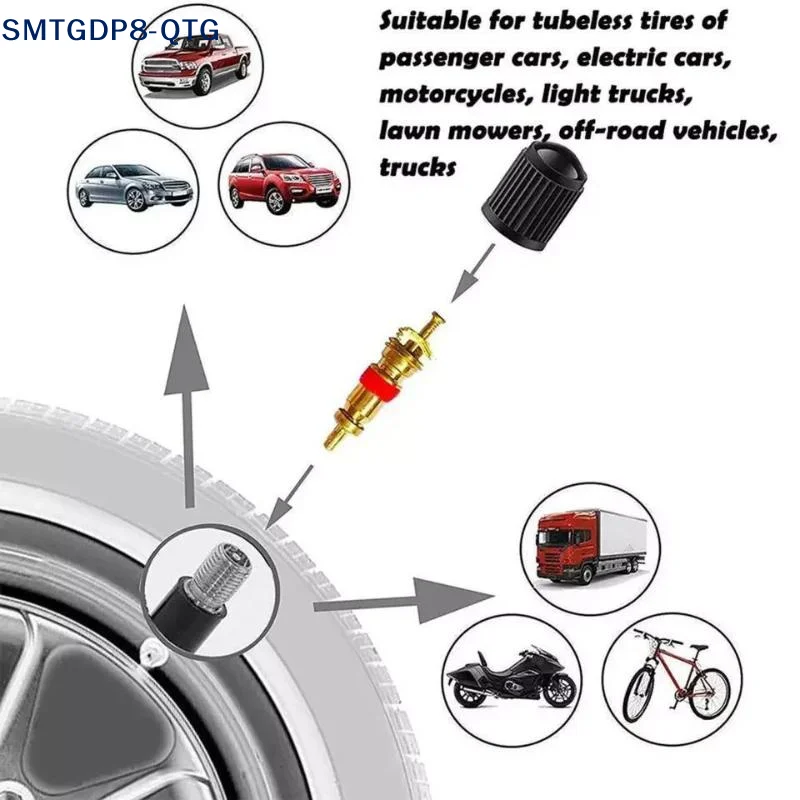 Hot 33pcs Car Bicycle Slotted Handle Tire Valve Stem Core Remover Screwdriver Tire Repair Install Tool Tire Repair Kit