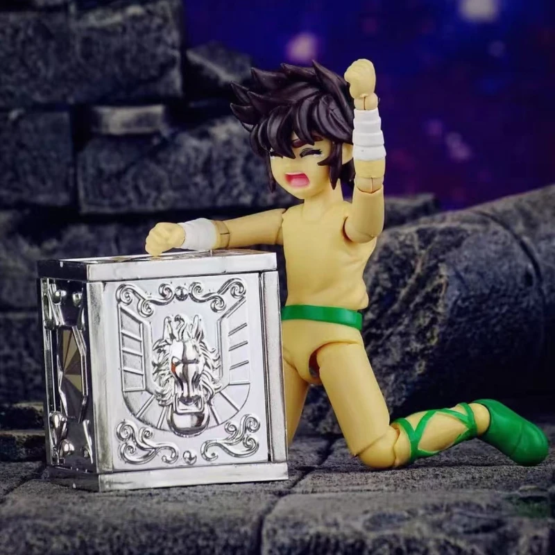 ST Saint Seiya Myth Cloth EX Seiya Child mit 2 Mini-Pandora-Box Pegasus Schütze Bronze Knights of the Zodiac PVC-Actionfigur