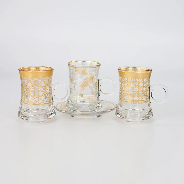 reusable arabic coffee cup glass teacup Turkish tea cup sets