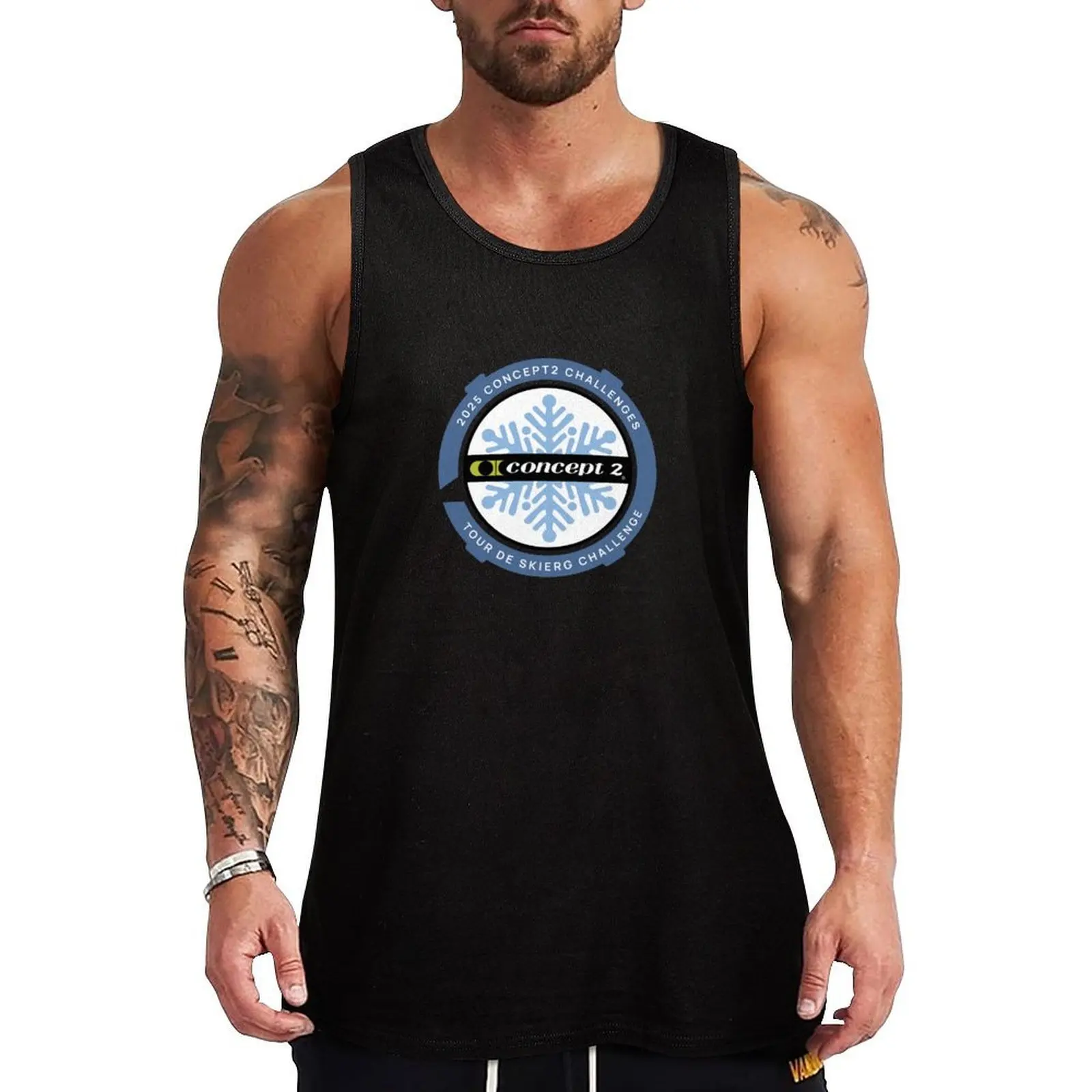 2025 Concept2 Tour De SkiErg Challenge Tank Top Chaleco masculino tops de verano para hombre accesorios de entrenamiento de gimnasia