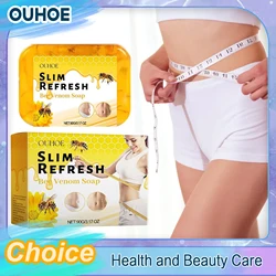 Lymphatic Detox Fat Burning Soap Bee Venom Anti Cellulite Cleanse Tighten Shaping Firming Lifting Waist Belly Sexy Body Care