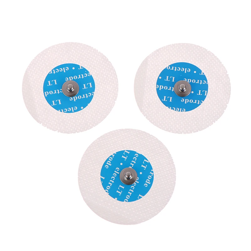 

50 шт. одноразовые электроды ЭКГ, медицинский электрод, патч, аксессуары для ЭКГ, нетканые электродные подушечки ЭКГ