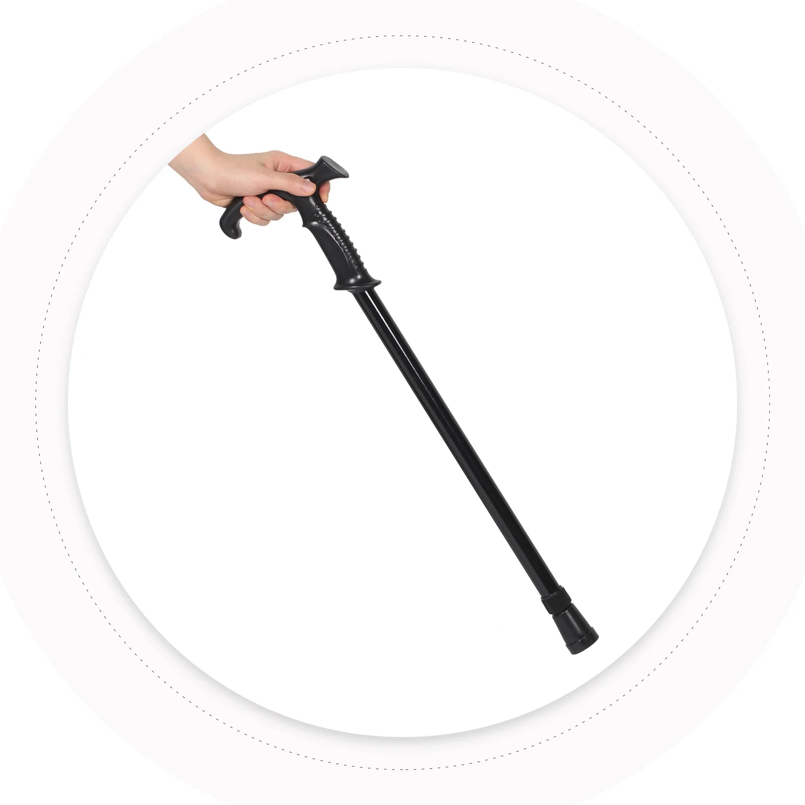 

Aluminum Alloy Hiking Stick Adjustable Collapsible Telescopic Trekking Pole Nonslip Grip Outdoor Climbing Backpacking