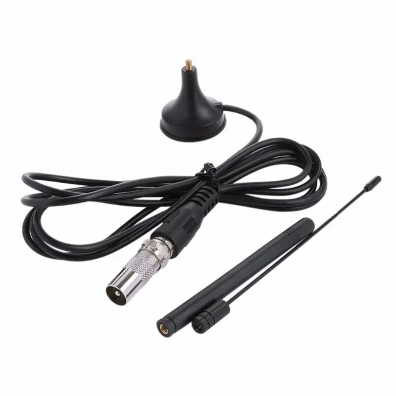 

Black DVB-T Dual Antenna HDTV 25DB Indoor Digital Antenna Aerial Booster for DVB-T Antena HDTV Box Cable LX9A