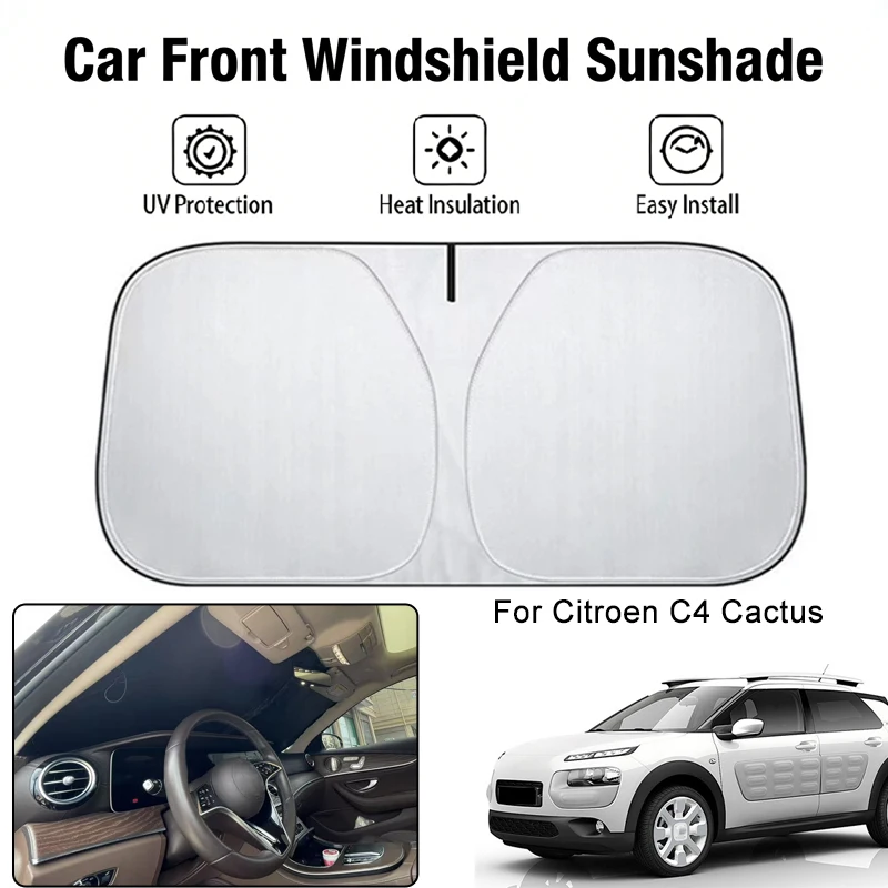 Car Front Windshield Sunshade Cover For Citroen C4 Cactus UV Block Heat Insulation Auto Interior Sun Protection Accessory
