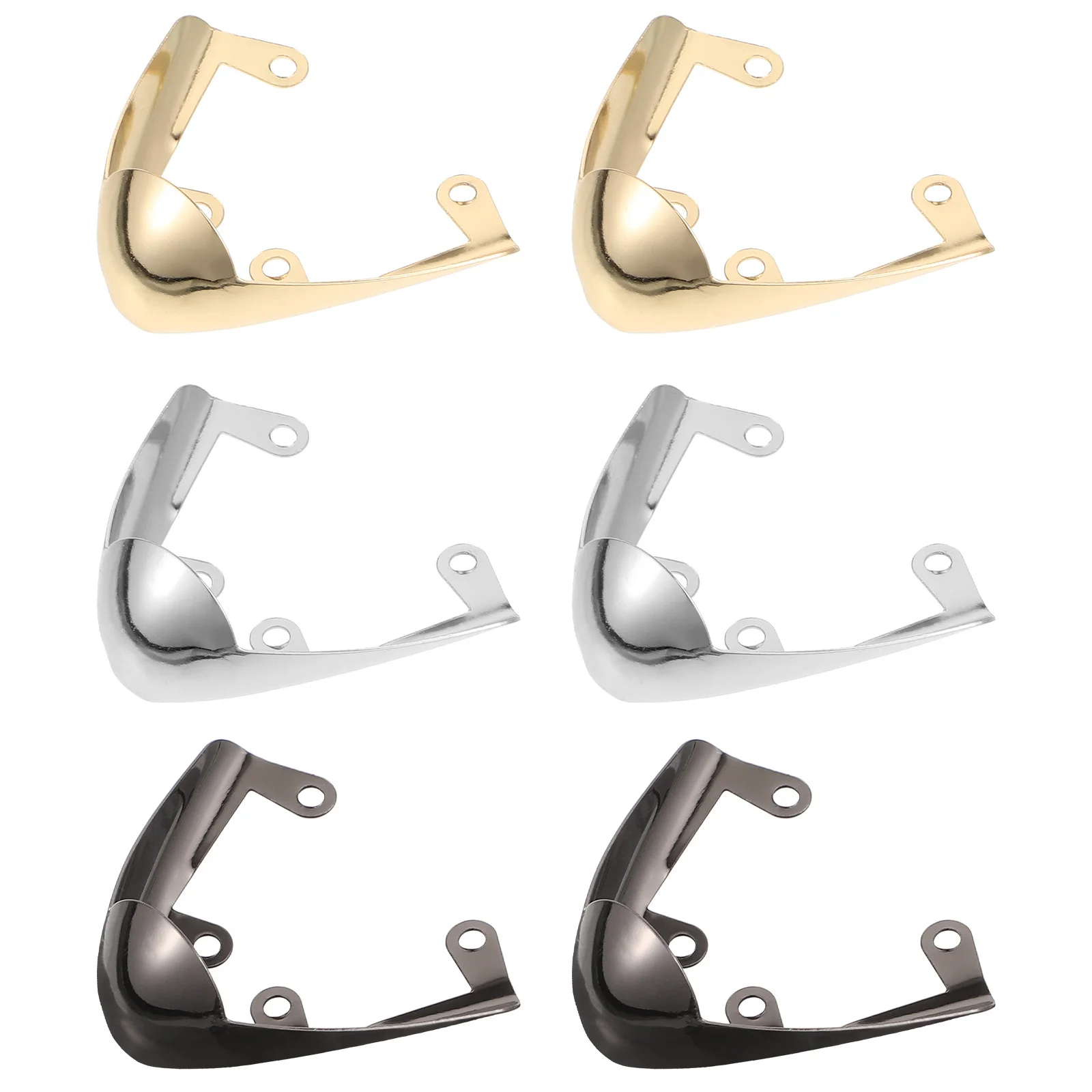 

3Pairs Shoe Pointed Covers Metal High Heel Toe Protectors Durable Decorative Protective Shoe Tip Caps High Heel Tip Covers