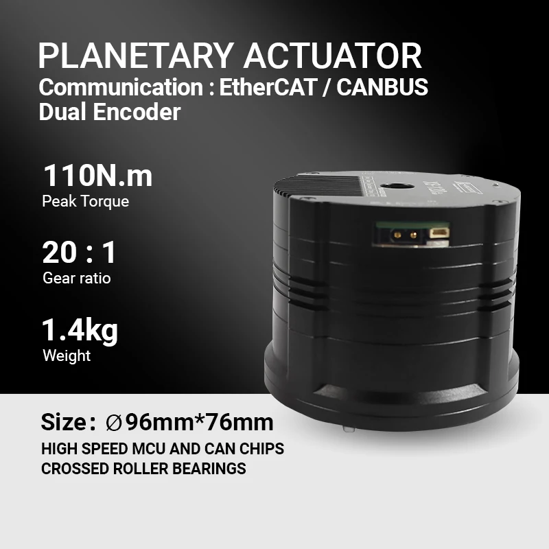 Motor CC sin escobillas RMD-X8-120 EtherCAT, módulo de articulación robótica de gran torque 120N.M con reductor planetario hueco de gran torque