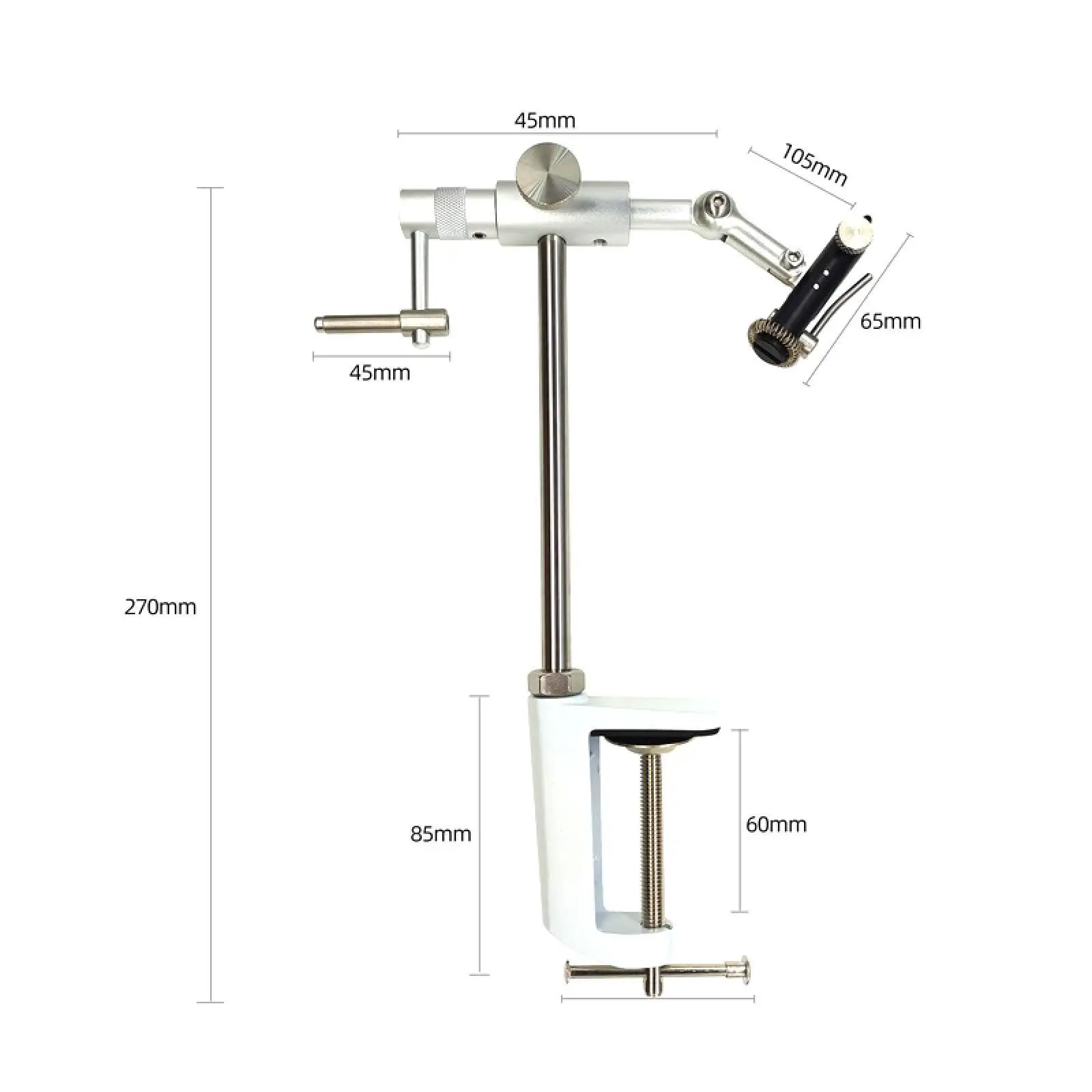 Imagem -06 - Rotary Fly Amarrando Vise Faça Você Mesmo Lure Maker Pesca Amarrando Ferramenta Rotação de 360 °