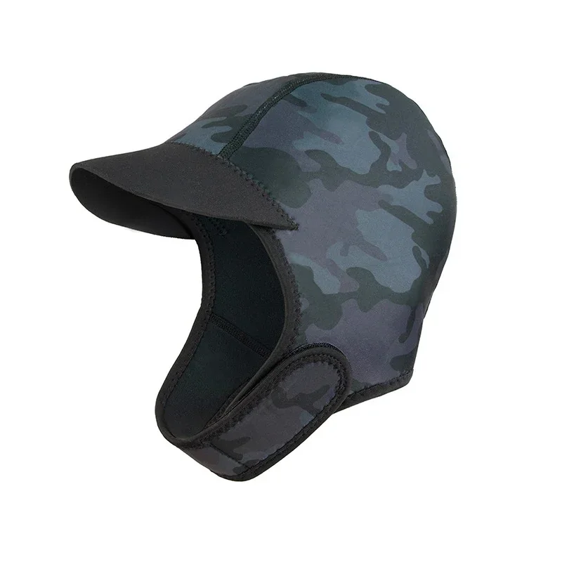 الكبار 2 مللي متر النيوبرين غطاء رأس دافئ الباردة واقية واقية التجفيف السريع ظلة الغوص تصفح الغوص الشتاء قبعة السباحة