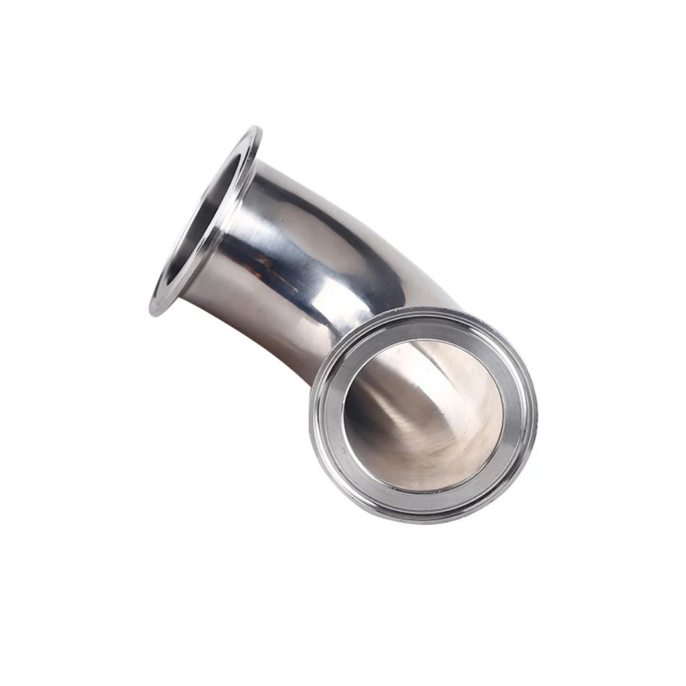

3"(76mm)OD91mm Sanitary Tri-clamp 90 Degree Pipe,Stainless Steel 304 Elbow Pipe Fitting For Home Brewing, Pipe Ferrule