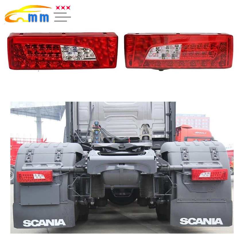 1 PCS  24V LED truck tail lamp fit for SCANIA G400 G450 P500 R500 truck led tail lamp