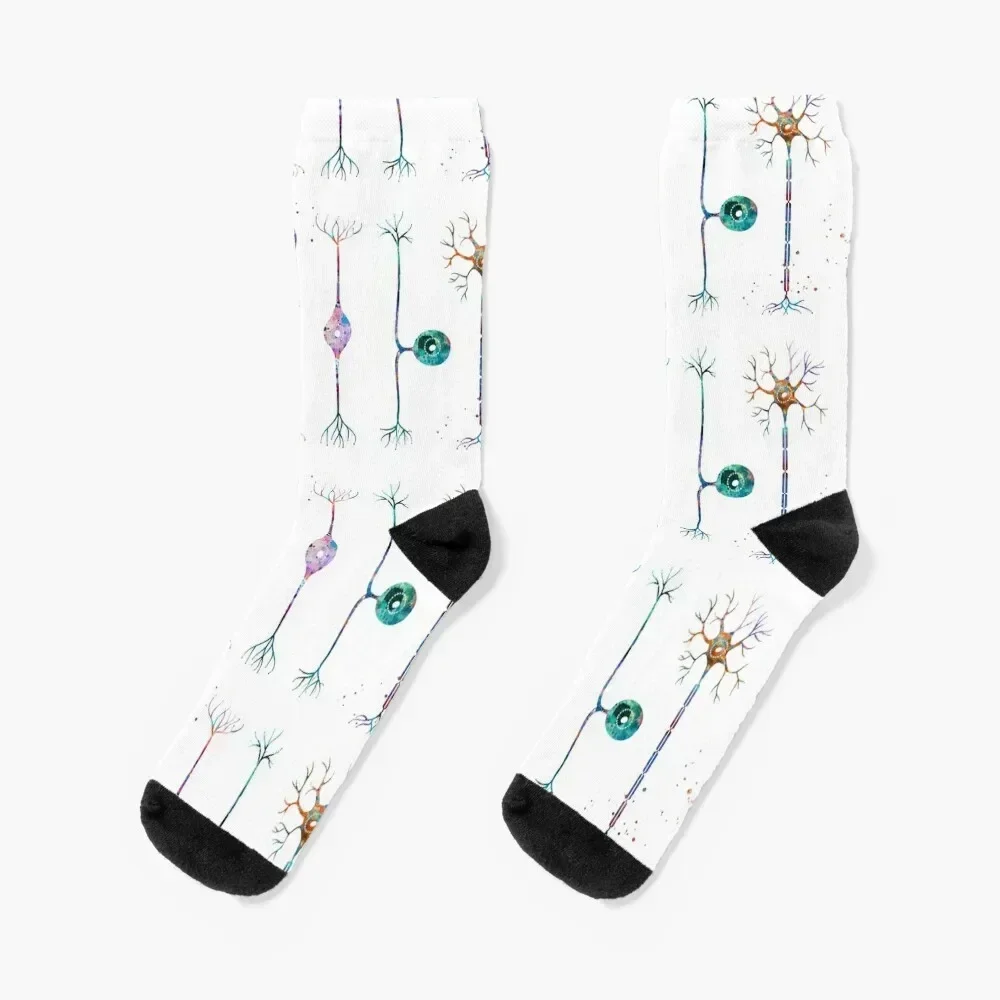 

Four Types of Neurons Socks crazy hip hop essential Socks Men's Women's