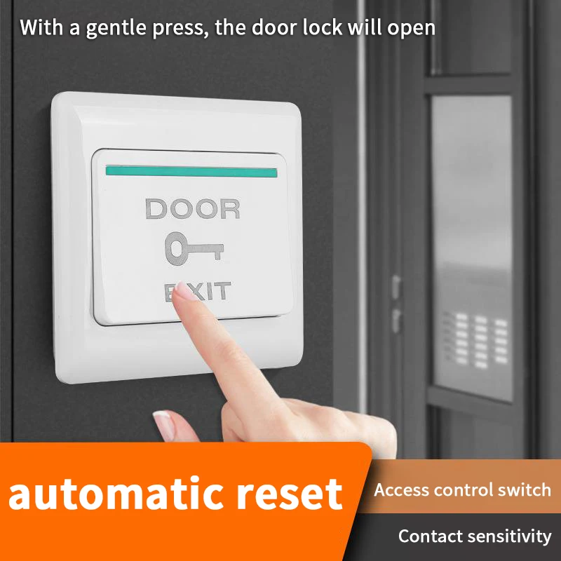 

Exit Button With Bottom Box For Door Access Switch Suitable For All Kinds Of Electric Lock