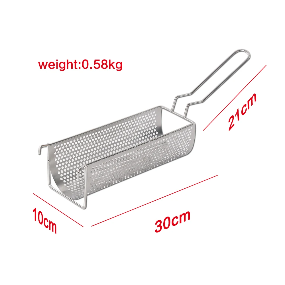 30cm French Fries Machine Long Fries Maker Potato Dough Extruder with Fries Basket Kitchen Gadget