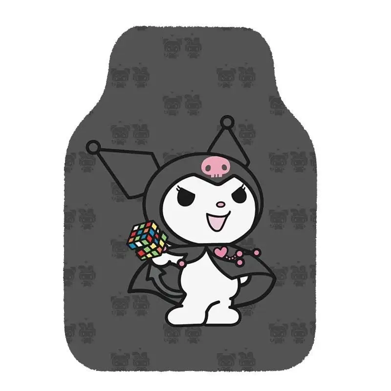 Sanrio Kawaii Kuromi Anime Car Interior Decoration Car Floor Mats Anti-Slip Cartoon Universal Exquisite Soft Simple Hot Cute 24