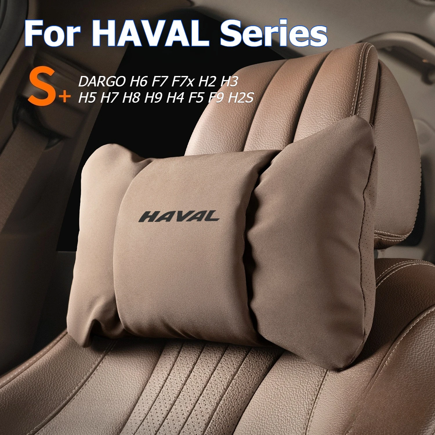 

For Haval DARGO H6 F7 F7x H2 H3 H5 H7 H8 H9 H4 F5 F9 H2S Car Headrest Lumbar Support Car Neck Pillows Soft Foam Comfort Cushion