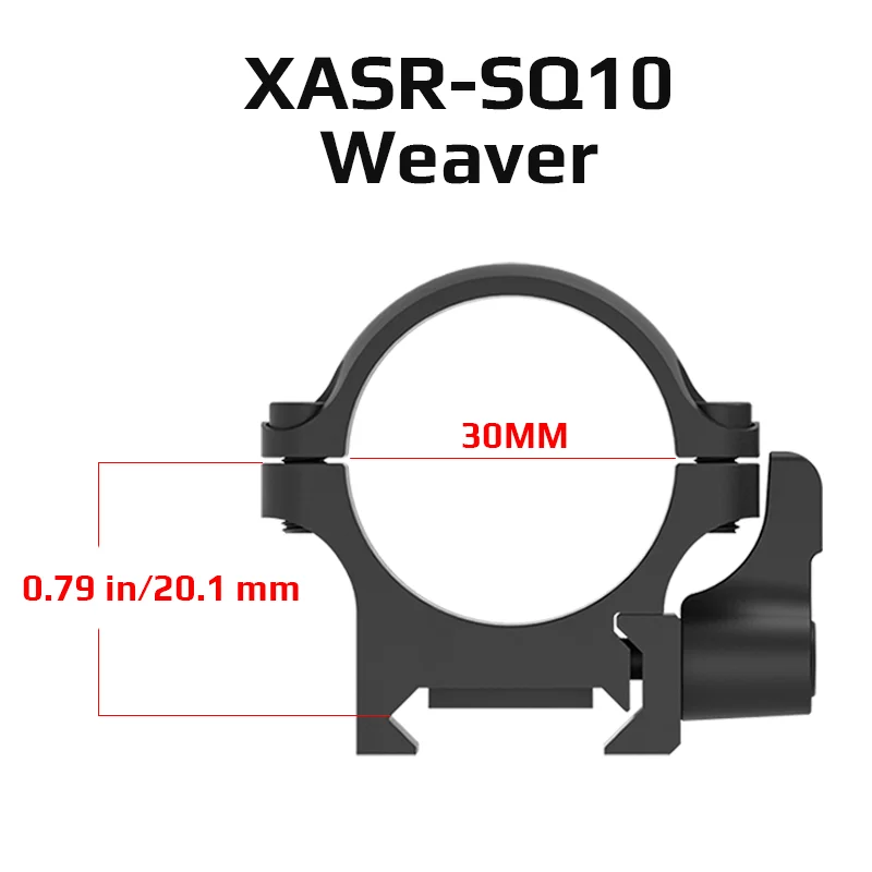 حلقات Vector Optics 30 مم من الصلب ويفر سريعة الإصدار 0.8 بوصة ملف تعريف منخفض تناسب قضبان Picatinny و Weaver مقاس 21 مم #3