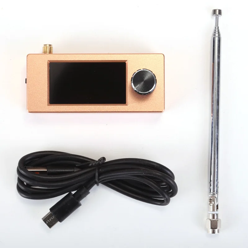 Golden metal case ATS MINI SI4732 Full Band DSP Radio, Pocket Receiver FM AM MW SW SSB, with Headphone Amplifier Hi-Z view 5
