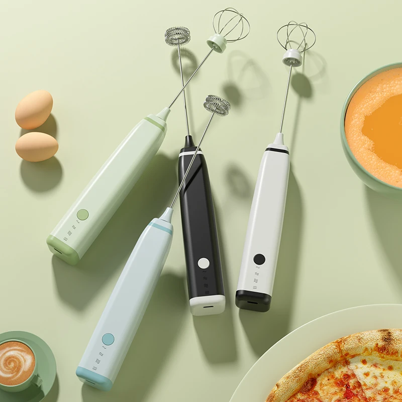 Hot Selling Usb Rechargeable Hand-held Coffee Frother Powered Mixer Whisk Stainless Steel Coffee Drinking Electric Milk Frother