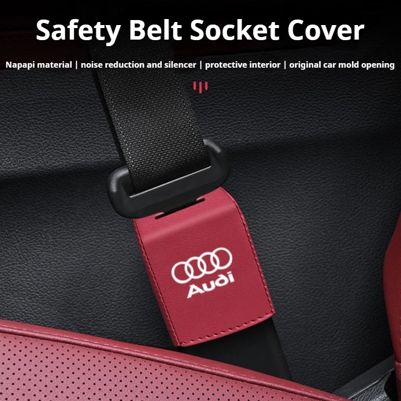 

Car seat belt socket protective For Audi A3 Q5 Q3 Q4 A5 A6 A7 A8 A4 B8 B7 C7 RS3 RS4 RS5 RS6 car accessories