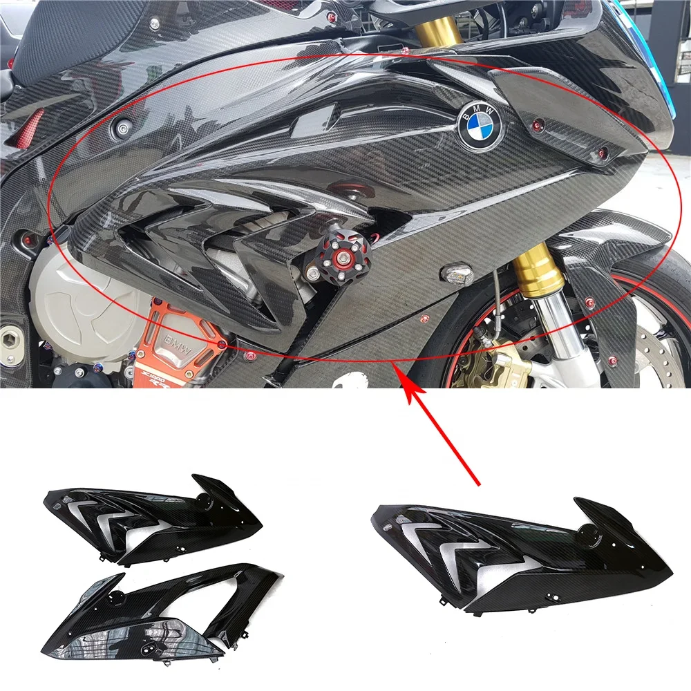 3K 3*3 Carbon Fiber For S1000RR Motorcycle Modification Side Fairings Upper Side Panels Cover 2015-2018