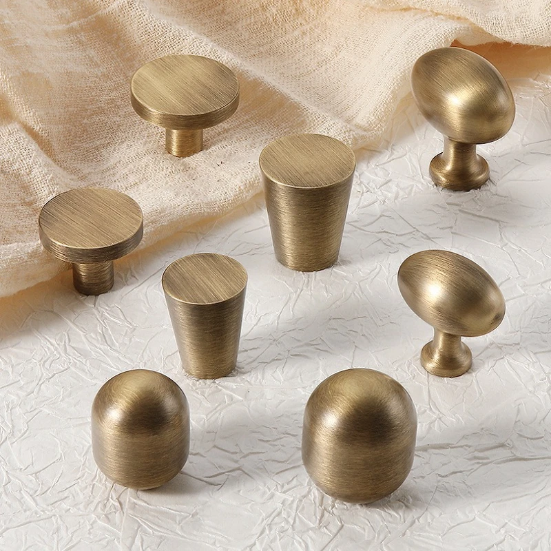 미니멀리즘 청동 가구 손잡이 옷장 주방 찬장 옷방 침대 옆 작은 캐비닛 손잡이 장식용 노브