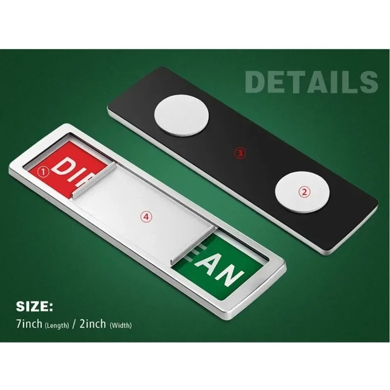 1PCS Dishwasher Magnet Clean Dirty Sign, Premium Stainless Steel Black and White Non-Scratch/Kitchen Decor/Easy to Read & Slide