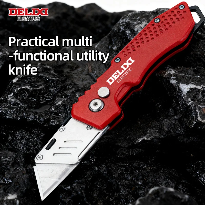 5-Piece Folding Utility Knife Set, Multi-Functional All-Metal Durable