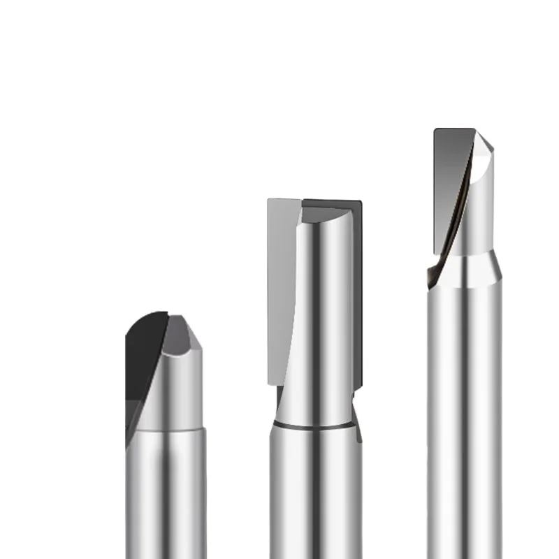 4/6/8/10/12mm Single Double-edged CBN Diamond Face Mill for Copper Aluminum Flat Knife PCD Flat Ball End Milling Cutter