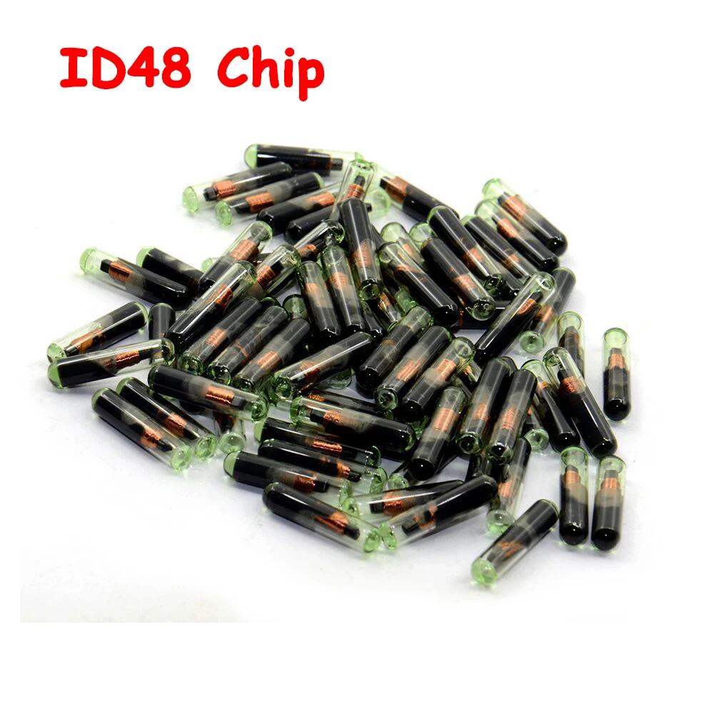 

Aftermarket ID48 Transponder Chip 50pcs 100pcs Blank OEM ID48 Car Key Chip Glass ID 48 Unlock Auto Transponder Chip