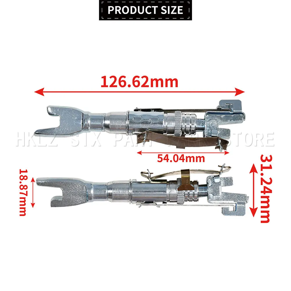 2 Pcs Rear Brake Drum Shoe Adjuster 5039060 1522225 For Ford Transit Connect P65 P70 P80 MPV 2002‑2013 Auto Accessories