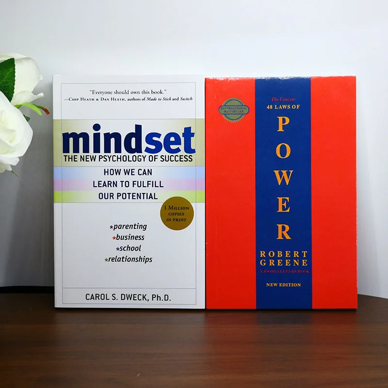 

《Mindset》+《The Concise 48 Laws of Power》Self-improvement and career empowerment books for high-achievers Can be a Christmas gift