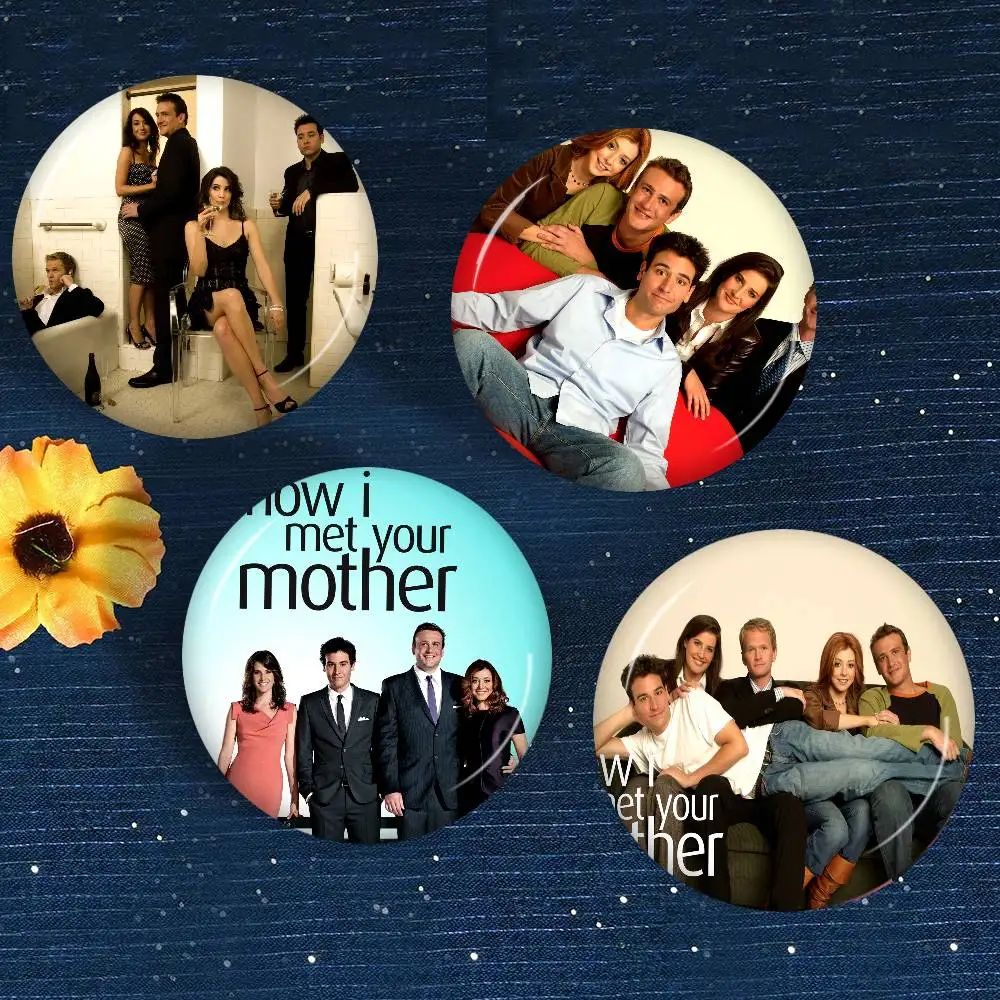 Classic TV How I Met Your Mother Round Button Pins Slogan Creative Brooches Backpack Clothes Decoration Fashion Cartoon Jewelry