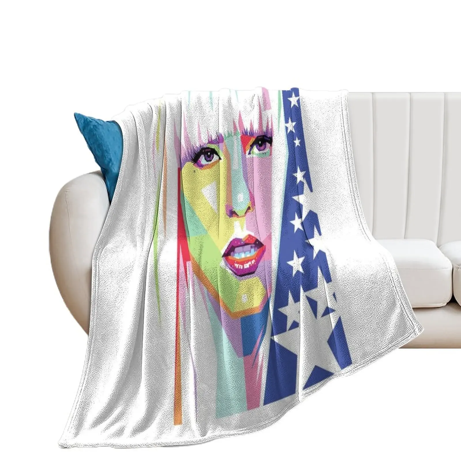 

lady gaga logo Throw Blanket Soft Beds Designers Nap Blankets