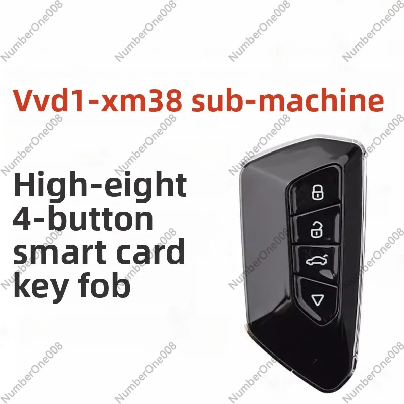 

4-Button Smart Car Remote Key, Intelligent Key Fob with Transponder Chip, Universal Replacement Remote