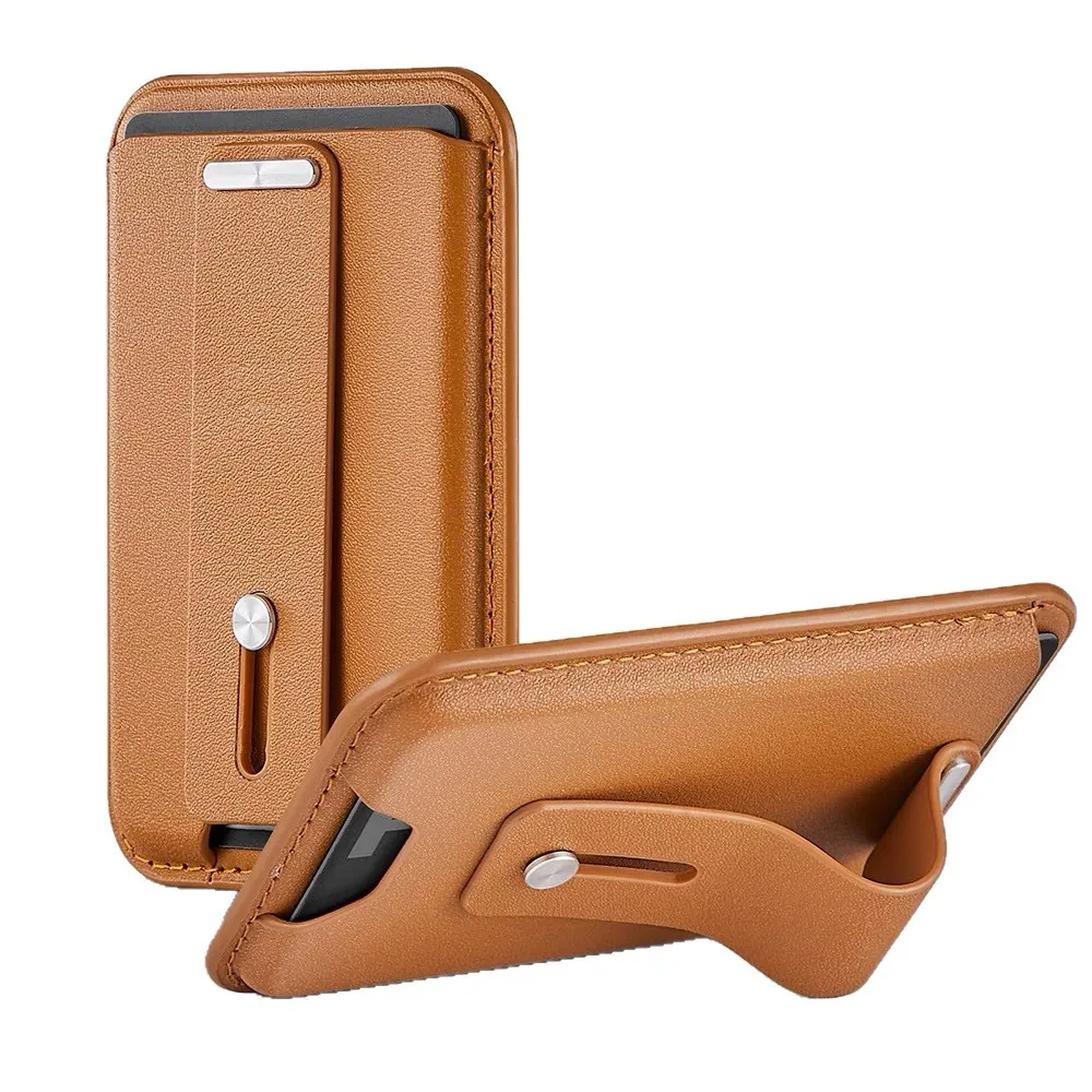OUIO MagSafe Wallet Phone Card Holder Secure Grip Adjustable Phone Wallet Case Anti-lost Safety For IPhone 17 16 15 14 13 Series view 3