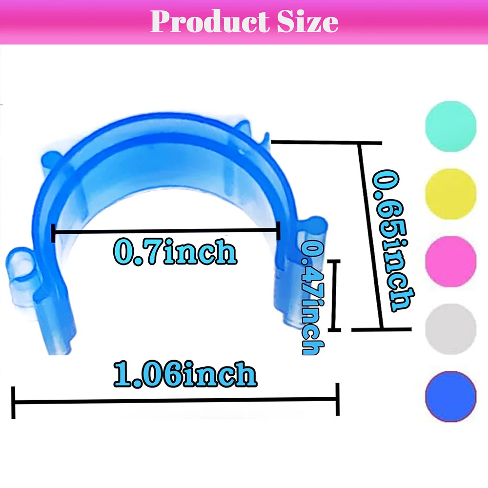 100 قطعة مشبك بكرة بلاستيكية مشبك بكرة الخياطة مع وظيفة قفل الخيط يناسب جميع أحجام البكرة الشهيرة أجزاء الخياطة والأدوات