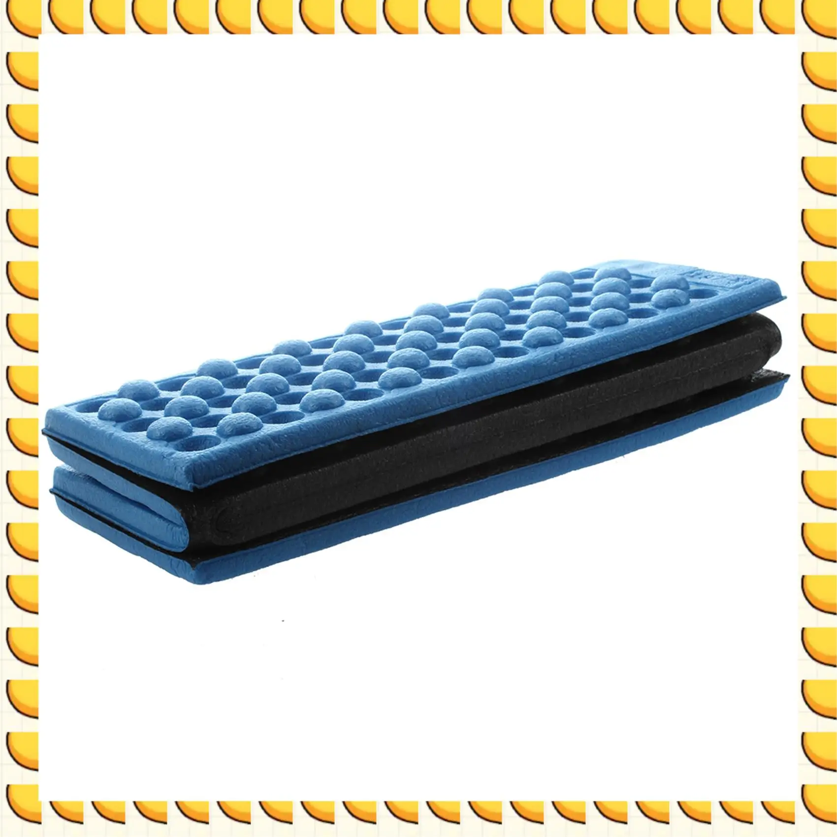 BAAU 4X Personalized Folding Foam Waterproof Seat Pad Chair Cushion (Blue)