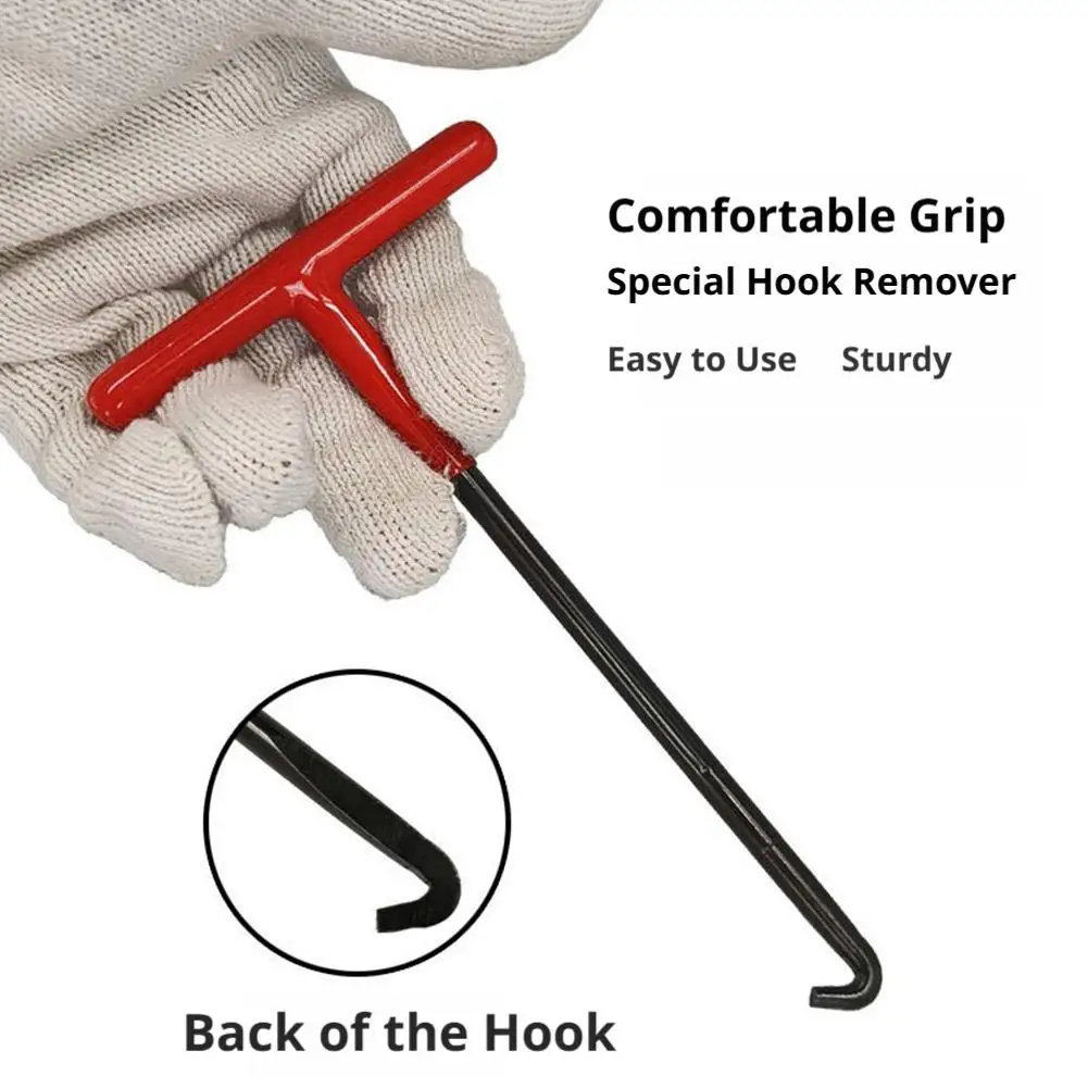 Exhaust Spring Hook - T Shaped Handle Puller Tool For Motorcycle Bike Vehicle Exhaust Pipe Installation & Removal